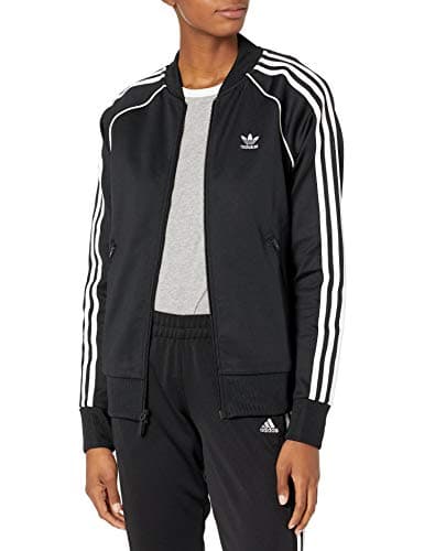 Image of adidas Originals Women's Superstar Tracktop Jacket, Black/White, S
