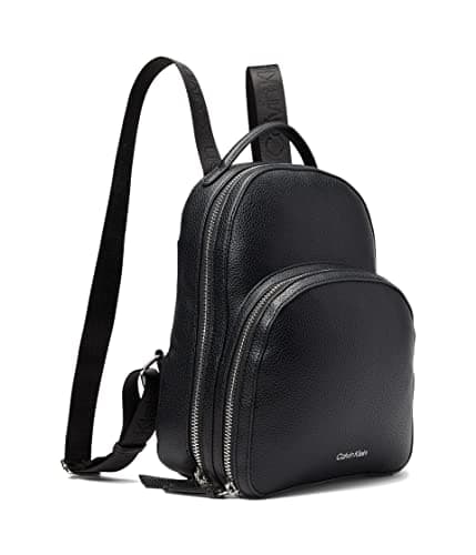 Image of Calvin Klein Women's Estelle Novelty-Backpack, Black, One Size, Estelle Novelty-backpack