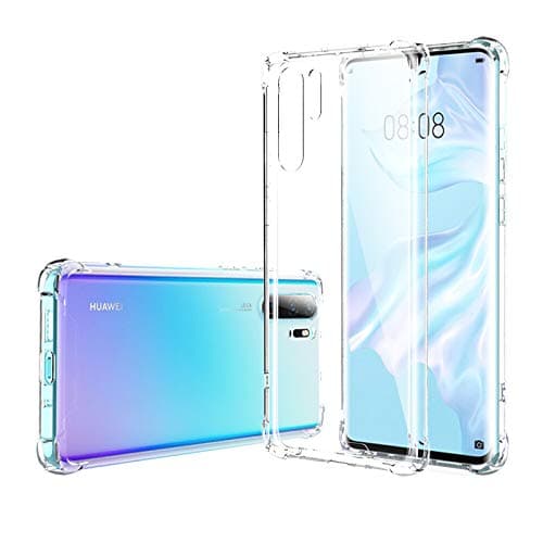 Image of Hually Case for Huawei P30 Pro, Ultra Thin P30 PRO Protective Cover with Flexible Silicone, Drop-Protection Fully Protective Cover Case for Huawei P30 Pro - Crystal Clear