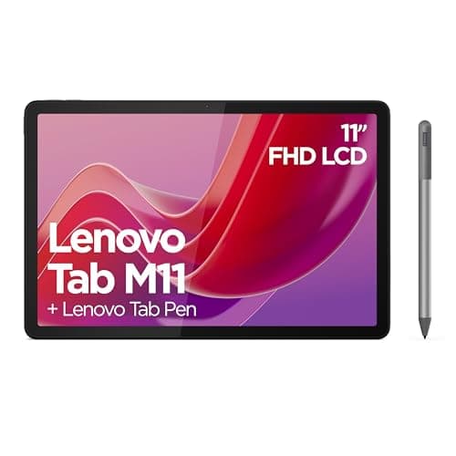 Image of Lenovo Tab M11 Android Tablet | 11 Inch Full HD 1200p | 128 GB | Lenovo Tab Pen | WiFi | 4 GB RAM | Luna Grey | Designed for Portable Entertainment