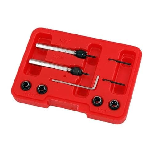 Image of Neilsen CT2285 9pc HSS Spot Weld Cutter Set - Interchangeable Cutters | Sizes: 5/16 and 3/8in Cutters | 1/4in Shafts with Hex Key