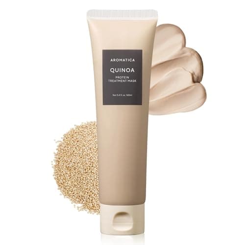 Image of AROMATICA Quinoa Protein Hair Treatment 5.41oz / 160ml, Silicone free, Sulfate Free/Nourish, Moisturizes, and Adds Shine