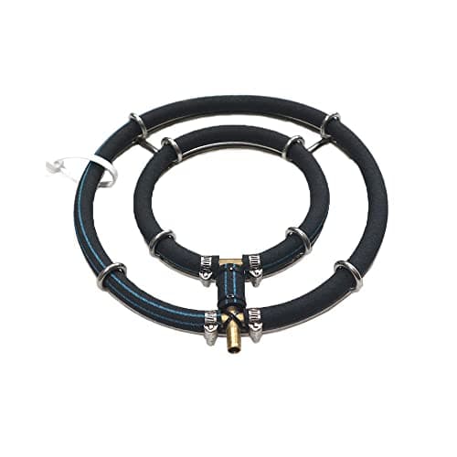 Image of CESFRE Premium Circle Diffuser for Fish Tank, Koi Pond, Hydroponics, Outdoor Lake Aeration Ring - Koi Pond Air Diffuser Weighted (Double Ring/Dia.9.9‘’)