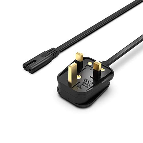 Image of Superer 1.2M Power Cable Fit for Sony PS5 PS4 PS3 Slim PlayStation 5 4 3, Xbox Series X/S, Xbox One X/S – 2 Pin IEC C7 Figure 8 Replacement Lead