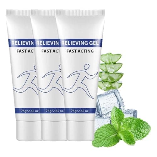 Image of Soothing Cooling Gel,Relieving Body Gel,Clear Zal Pain Relieving Gel,Clear Zal Fast Acting Clear Pain Relieving Gel,Sports Soothing Cooling Gel Body Care Lotions, Fast Absorbing Pain Gel (3)