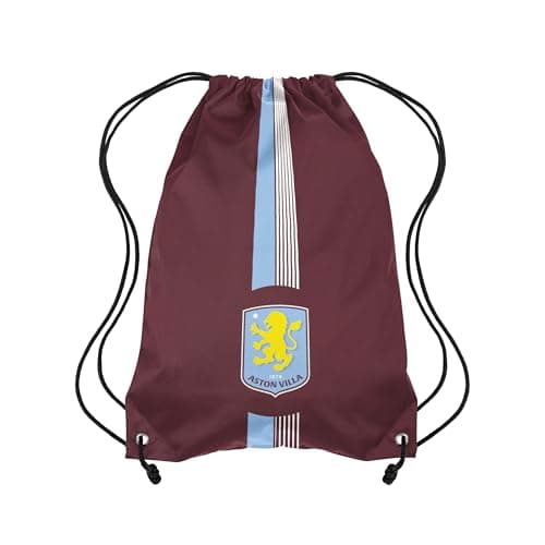 Image of FOCO Officially Licensed Ultra Action Drawstring Football Bag (Aston Villa FC)