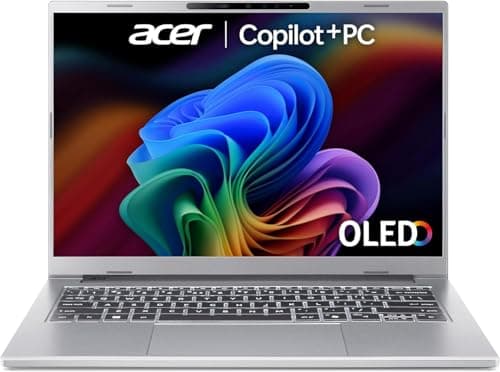 Image of acer Aspire AI 14 A14-53M Co-Pilot+ Laptop - Intel Core Ultra 5 226V, 16GB DDR5 RAM, 512GB SSD, Integrated Graphics, 14" WUXGA OLED, Windows 11, Silver