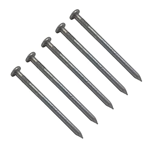 Image of TERF® 50mm X 2.65mm Galvanised Round Wire Nails 50mm (1.5 inch) X 2.65mm Round Nail For Soft and Hard Timber Wood Joinery Construction Furniture Craft Decking Fence Multi Purpose - Pack of 150