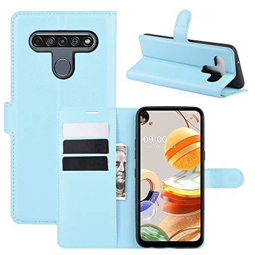 Image of Hülle® Wallet Flip Case Compatible for LG K61 (Blue)
