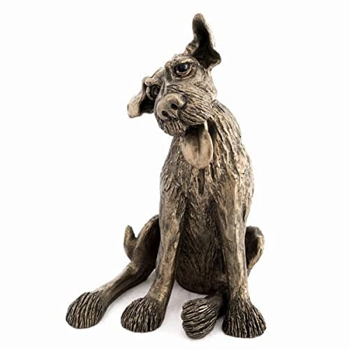 Image of Frith Sculpture Clyde Dog Cold Cast Bronze Ornament Harriet Dunn