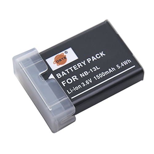 Image of DSTE NB-13L NB13L Li-ion Battery Compatible with Canon PowerShot G5X, G7X, G9X, G5 X Mark II, G7X Mark II, G9X Mark II, SX740 HS, SX720 HS, SX620 HS