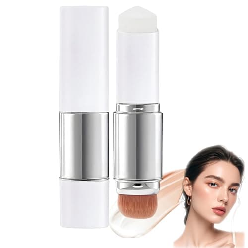 Image of Color Changing Foundation Stick, Makeup Color-Changing Foundation Full Coverage with Brush, Medium Foundation for Mature Skin Dewy Finish Base Makeup, For All Skin Types (Natural)