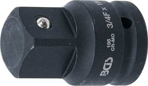 Image of BGS 195 | Impact Socket Adaptor | internal square 20 mm (3/4") - external square 25 mm (1")