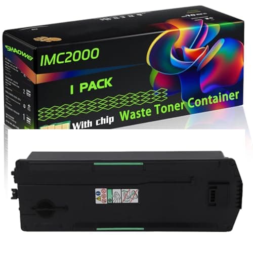 Image of IMC2000 Compatible for Ricoh Waste Toner Container 418425 IM C2000 IM C2500A IM C6000 IM C2000A IM C4500 IM C2500 IM C5500 Printers, High Yield Alternatives Reliable Printing (Black)