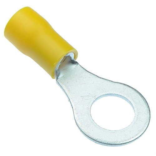 Image of Yellow 8.4mm Insulated Crimp Ring Terminal (Pack of 100)