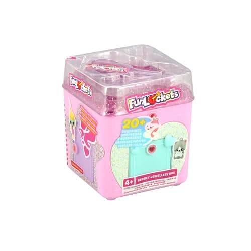 Image of FUNLOCKETS, Secret Box with 3D Charms (Random Model), Girl Toy, Escape Game, Surprises, Jewelry, Pink, 4 Years