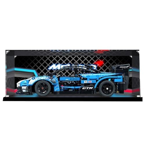 Image of Acrylic Display Case for Lego Technic McLaren Senna GTR 42123 Car Building Blocks Model Set,Dust-Proof Transparent Clear Display Box Showcase (The Model NOT Included)(Inkjet)