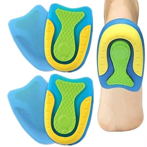 Image of Silicone Heel Cups,2 Pairs Gel Heel Pads Support and Comfort for Men and Women, Daily Walking, Running, and Sports