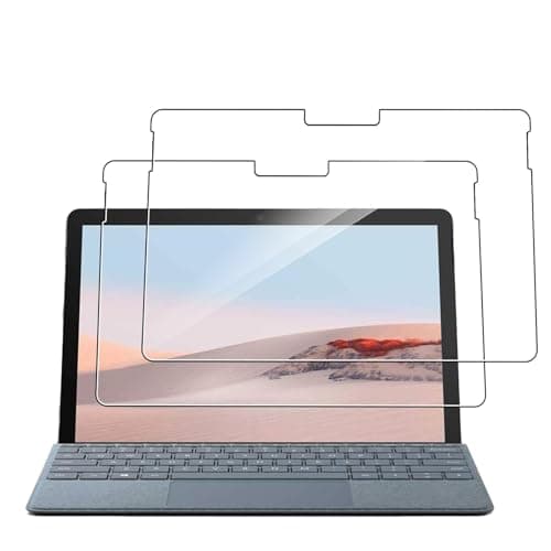 Image of KUSINHOKA [2 Pack] Screen Protector for Microsoft Surface Go 3/Surface Go 2/Surface Go,Ultra Resistant,Anti Fingerprints,HD Clear,No Bubbles,9H Hardness Protector Film Tempered Glass Film,Transparent