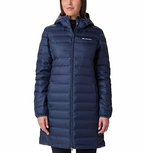 Image of Columbia Women's Lake 22 Down Long Hooded Jacket, Hooded Puffer Down Jacket, Nocturnal, Size S