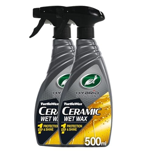 Image of Turtle Wax Hybrid Solutions Ceramic Wet Car Wax 500ml - Spray On Concentrated Car Wax for High Shine & Durable Chemical Resistant Protection with Instant Water Beading (2)