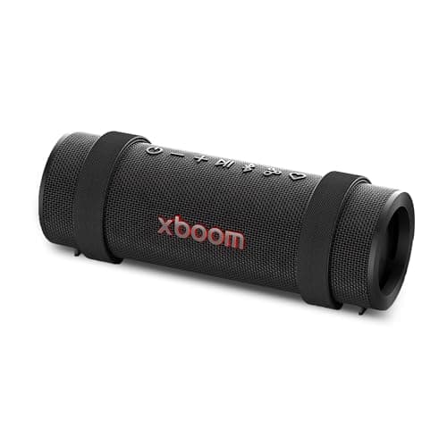 Image of LG xboom Grab by will.i.am, xboom Signature Sound, Portable Bluetooth Speaker, up to 20 Hours of Playback, IP67 Dust and Water Resistant, MIL-STD 810H Durability, Adjustable Carrying Strap