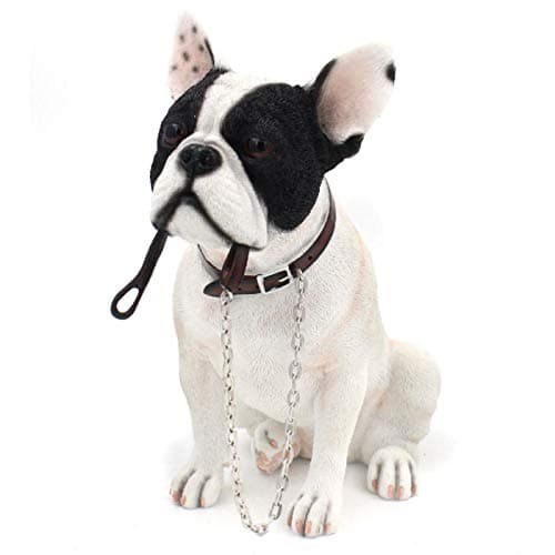 Image of Lesser & Pavey 18 cm French Bulldog Waiting for a Walk, Black and White