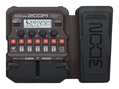 Image of ZOOM A1X FOUR Acoustic Instruments Multi-Effects Expression Pedal – Ideal for guitar, saxophone, violin, with looper, drum machine, and over 90 effects