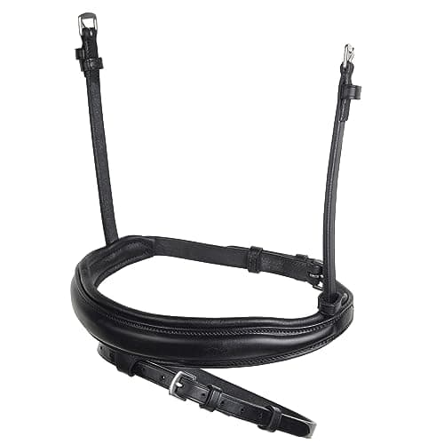 Image of Collegiate Mono Crown Flash Noseband, Black, Full