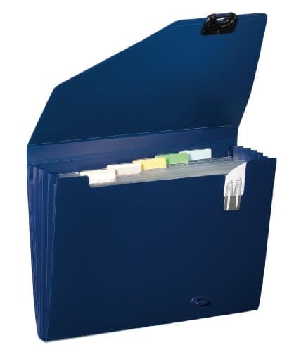 Image of Snopake A4 Expanding Organiser 6-Part – Dark Blue [Pack of 1] Ref: 11892