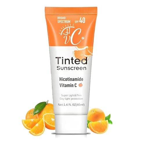 Image of [VC+ Tinted Sunscreen SPF 40 - Lightweight Broad-Spectrum Face Protection with Vitamin C & Niacinamide for Daily Use, Sheer Matte Finish, Non-Greasy Formula Suitable for All Skin Types (40ml)]