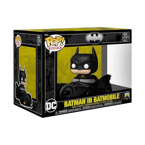 Image of Funko Pop! Rides Deluxe: BM 85th - Batman With Batmobi - Batman 1989 - Collectable Vinyl Figure - Gift Idea - Official Merchandise - Toys for Kids & Adults - Movies Fans - Model Figure for Collectors