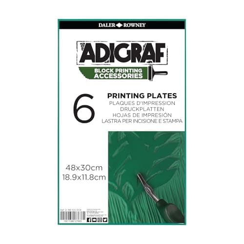 Image of Daler-Rowney Adigraf Block Printing Lino Plates, approx. 11.81 x 18.90in - 30 x 48 cm, Printing Plate