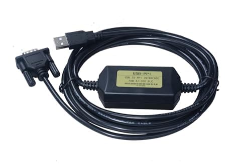 Image of Washinglee USB to PPI Programming Cable for Siemens PLC S7 200 and 200CN, Compatible for Siemens CPU221, CPU222, CPU224, CPU224XP, CPU226.