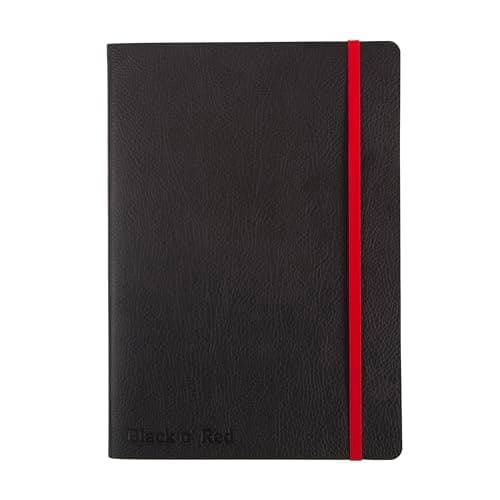 Image of Black n' Red A5 Soft Cover Journal - Ruled with Numbered Pages