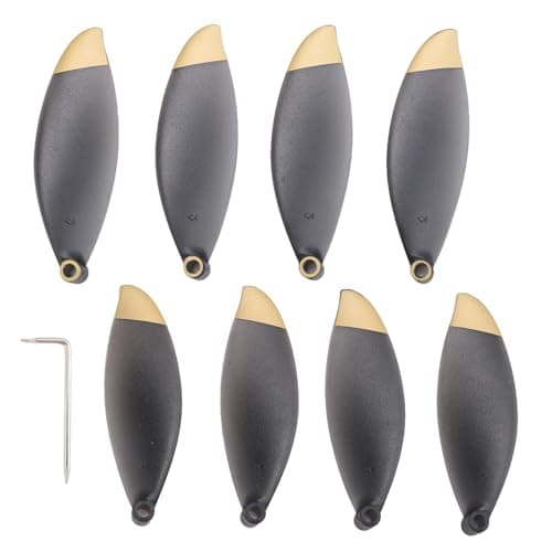 Image of Rersduyt 8Pcs Propeller Props for Parrot Anafi Drone Replacement Blade Wing Fan Accessory(Black and Gold)
