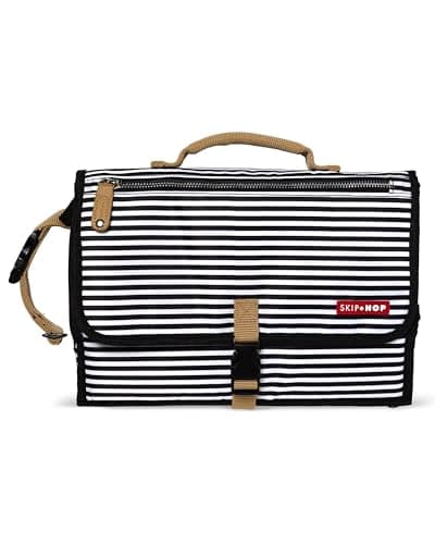 Image of Skip Hop Pronto Mini Changer Black and White Stripe