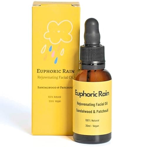 Image of Euphoric Rain Facial Oil | 100% Natural | Vegan | Hydrating Face Oil | Rejuvenating | Handmade in the UK | Increases Collagen production | Protects skin from Acne | Anti-ageing | Anti-wrinkle | 30ml