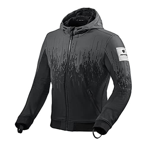 Image of REV'IT! Revit Quantum 2 WB Motorcycle Hoodie/Textile Jacket, black/white, M