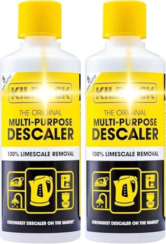 Image of Kilrock Big K Multi-Purpose Descaler 2x400ml (10 Doses) - Kilrock Limescale Remover to Descaling Kettles, Shower Heads & Coffee Machines - Biodegradable and Phosphate Free