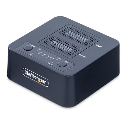 Image of StarTech.com 1:1 M.2 NVMe Drive Duplicator, 90GBpm Standalone M.2 SSD Cloner/Copier