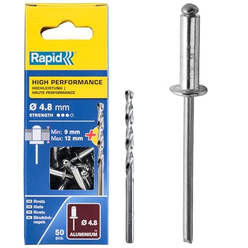 Image of Rapid Rivets High Performance Including Drill Piece, 4.8 x 16 mm, 5000390 - 50 Pieces