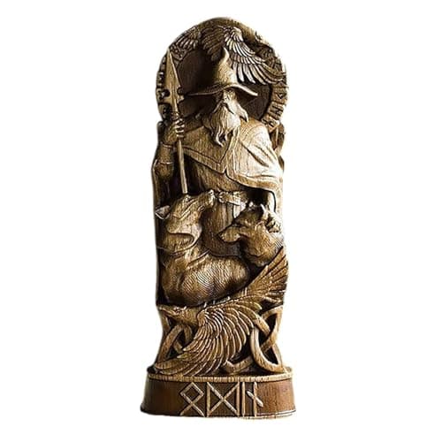 Image of yanwuwa Thors//Statue Norses God Statue Scandinavian Pantheons Ornament Home Decors Vikinges Figurines