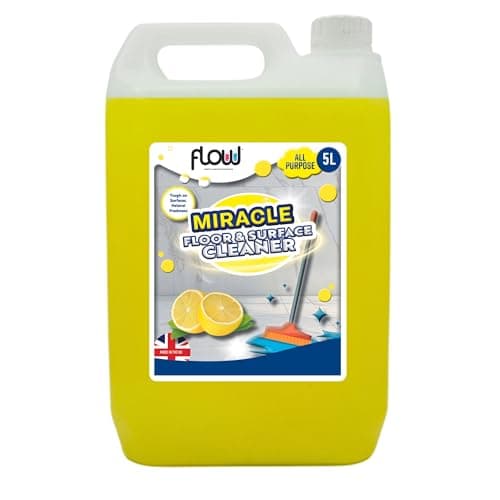 Image of Flow Lemon Floor & Surface All Purpose Cleaner | Concentrate Formula | Interior & Exterior | Safe On All Surfaces (5 Litre)