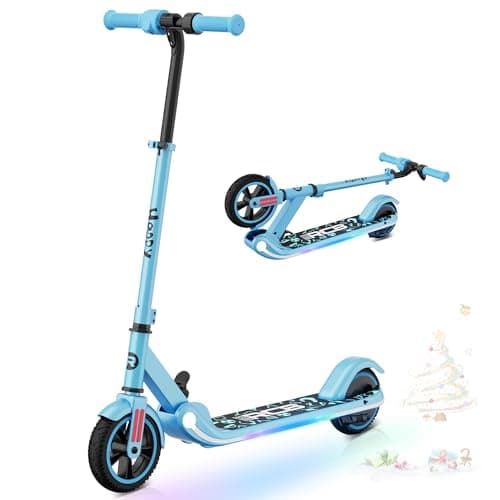 Image of RCB Electric Scooter for Kids, 150W Motor - Max 9.94mph - Colorful LED Lights - Foldable - LED Display,Kids E Scooter for Age 6-12