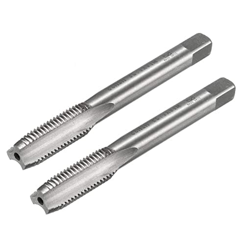 Image of TOP-VIGOR M10 x 1.25mm Straight Flute Screw Thread Tap, 2Pcs Thread Milling Tap with H2 Tolerance, HSS Straight 3 Flutes Metric Machine Tap for Drilling and Tapping