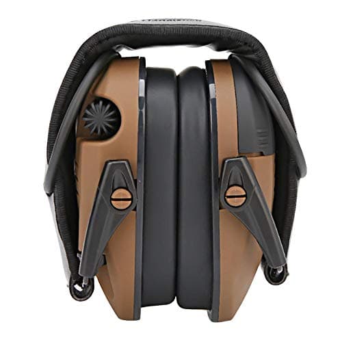 Image of Sonew Professional Noise Cancelling Headphones, Folding Protect Ear Muffs Safety Soundproof Ear Defenders Protection for Hunting Shooting (15 * 14 * 12cm-Yellow)