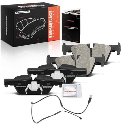 Image of Frankberg Brake Pad Set incl. 4x Pads Rear Compatible with 1 Series F20 3 Series Touring F31 2 Cabriolet F23 3 Series F30 F80 4 Gran Coupe F36 Replace# 34206873093