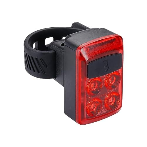 Image of BBB Cycling Slide USB Rechargeable Rear Light Bike I Bicycle Rear Light LED I Flexible Strap Attachment I Visibility Rear Light Bike I BLS-236, Black