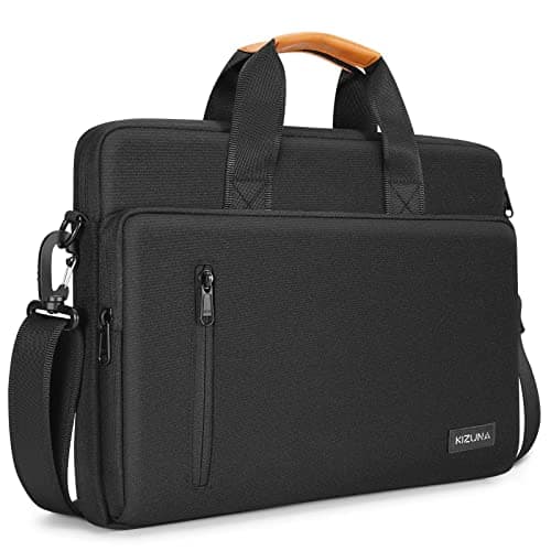 Image of KIZUNA Laptop Bag Case 14 Inch Shoulder Messenger Sleeve Briefcase For 14" MacBook Pro 2023/Lenovo Flex 14/14" HP EliteBook 840 G5/HP Pro 14 G3/Dell Latitude 7490 5490/15" Surface Laptop 3,Black